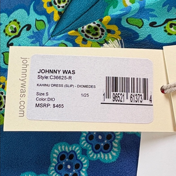 Johnny Was sz S Kahinu 100% silk patterned maxi dress - Picture 13 of 15